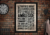 Ambleside Town Poster