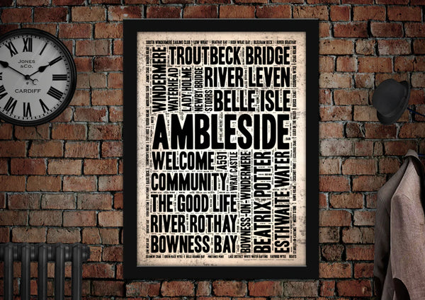 Ambleside Town Poster