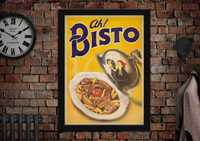 Ah Bisto Gravy Vintage Style Food Advertising Poster