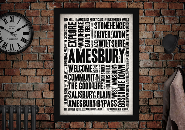 Amesbury Town Poster