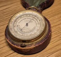 Antique Pocket Barometer Altimeter Thermometer c1880 by T W Watson, London
