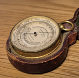 Antique Pocket Barometer Altimeter Thermometer c1880 by T W Watson, London 2