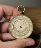 Antique Pocket Barometer Altimeter Thermometer c1880 by T W Watson, London 3