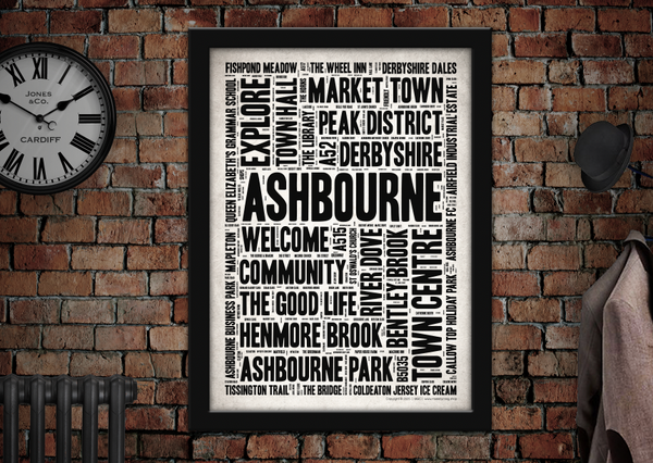 Ashbourne Town Poster