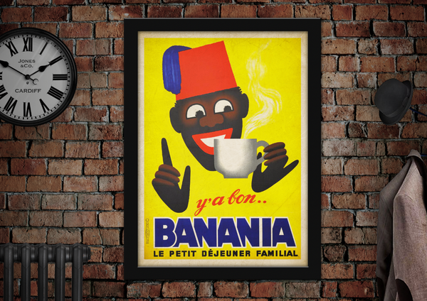 Banania Le Petit Dejeuner Familial Vintage Style Drinks Poster