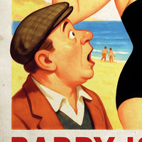 Barry Island Girl Guinness Vintage Style Advertising Poster
