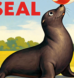 Billy The Seal Victoria Park Cardiff Vintage Advertising Poster