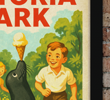 Billy The Seal Victoria Park Vintage Style Advertising Poster 4