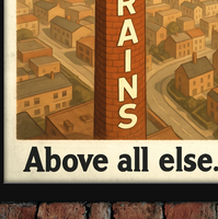 Brains Above All Else Cardiff Vintage Style Drinks Advertising Poster