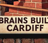 Brains Brewery Built Cardiff Vintage Style Drinks Advertising Poster