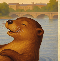 Brains Down the River Taff Cardiff Vintage Style Drinks Advertising Poster