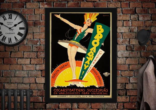 Broadway Vintage Style Theatre Advertising Poster