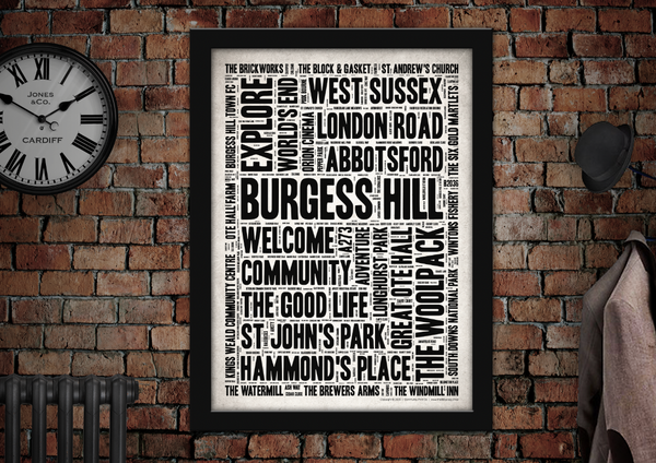 Burgess Hill Town Poster