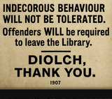 Canton Library Cardiff Vintage Style Poster