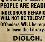 Canton Library Cardiff Vintage Style Poster