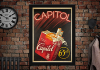 Capitol Cigarettes Vintage Style Poster