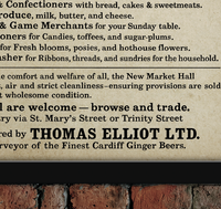 Cardiff Market Grand Opening Vintage Style Poster