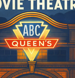 Cardiff Queen's Cinema Vintage Style Advertising Poster