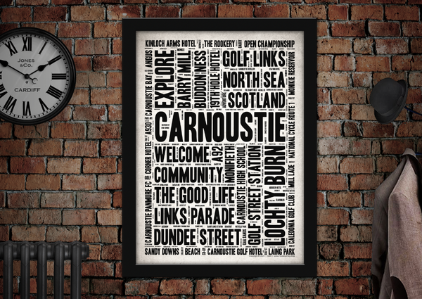 Carnoustie Town Poster