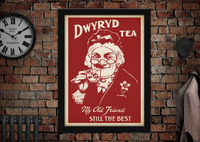 Dwyryd Tea Vintage Style Welsh Drinks Poster