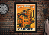Ely Brewery Company Cardiff Vintage Style Poster
