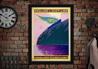 England & Scotland LNER Vintage Railway Poster