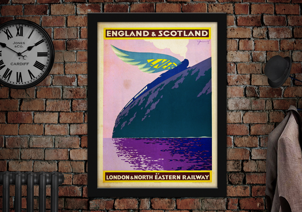 England & Scotland LNER Vintage Railway Poster