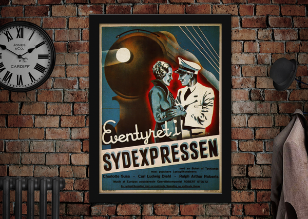 Eventyret i Sydexpressen Vintage Movie Film Poster