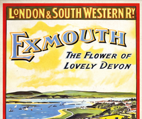 Exmouth London and South Western Railway Vintage Style Poster
