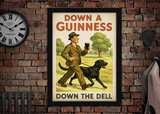 Fairwater Down The Dell Vintage Guinness Advertising Poster