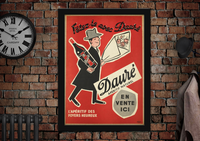 Fetez le avec Daure Aperitif Naturel Vintage Style Drinks Poster