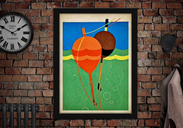 Floats Sea Art Poster Print