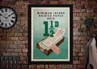 GPO Minimum Inland Printed Paper Rate Poster