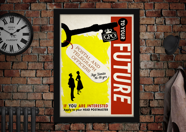 GPO Postal and Telegraph Officers To Your Future Poster