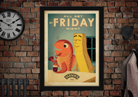 All Set for Friday Sarasons Advertising Poster