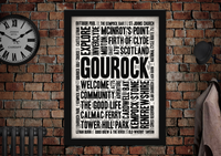 Gourock Scottish Town Art Poster Print