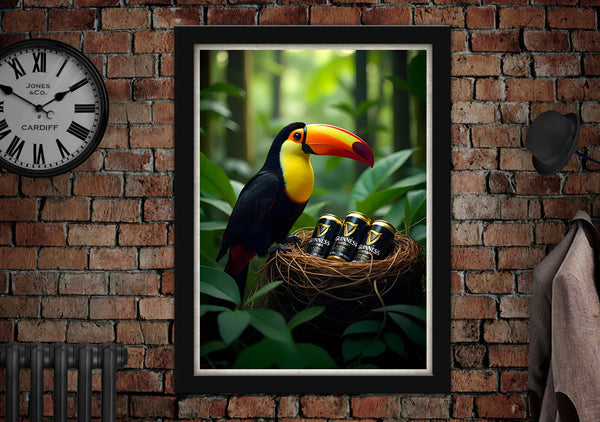 Guinness Advertising Poster Tou Can Toucan Nest