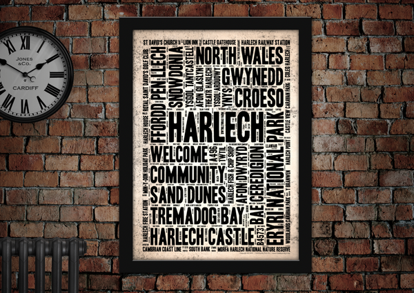 Harlech Town Poster