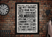 Holmbridge Village Art Poster Print