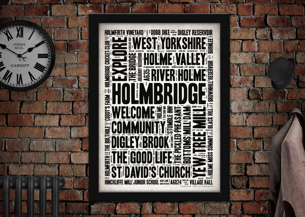 Holmbridge Village Art Poster Print