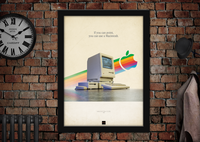 If You Can Point Apple Macintosh Retro Style Mac Poster