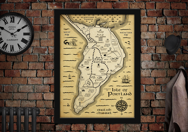 Isle of Portland Weymouth Lord of the Rings Middle Earth Map