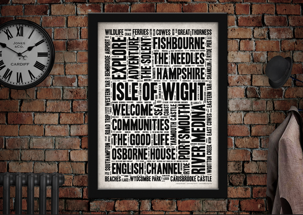 Isle of Wight Art Poster Print