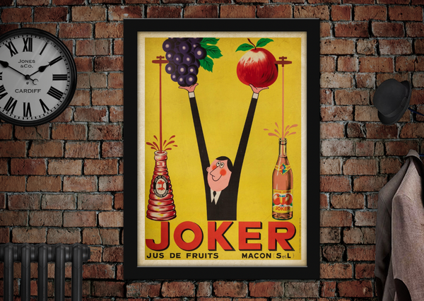 Joker Jus De Fruit Vintage Style Drinks Poster