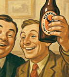 Jug & Bottle Fairwater Pentrebane Cardiff Vintage Advertising Poster