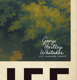 Leckwith Bridge Canton Cardiff Vintage Style Poster