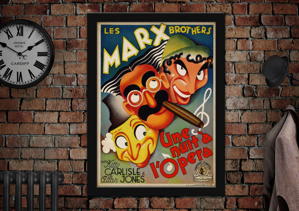Les Marx Brothers Vintage Movie Poster