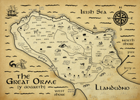 Llandudno Lord of the Rings Middle Earth Map