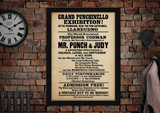 Llandudno Punch & Judy Showmans Poster c1900