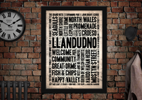 Llandudno Town Poster Print